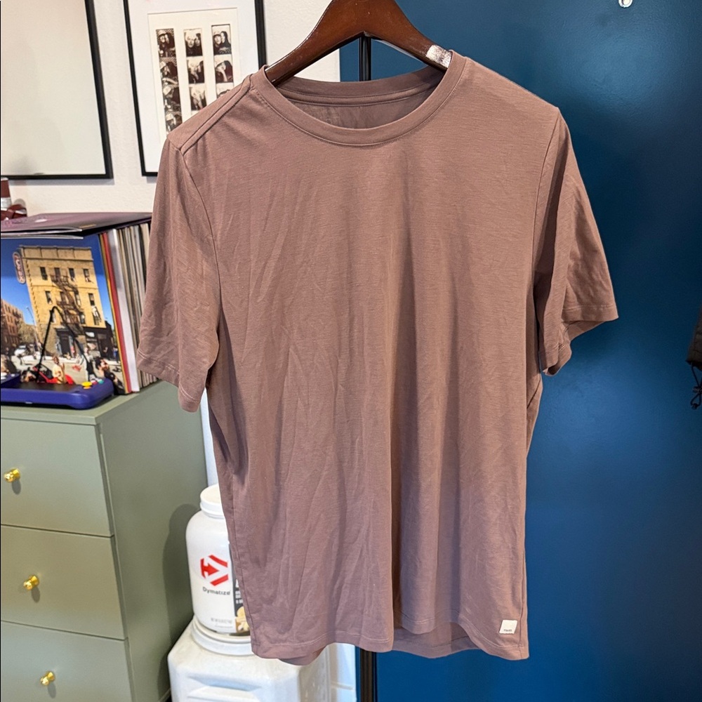 Vuori Men's Dusty Rose Short Sleeve Tee